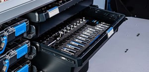 einsortierte Schublade mit Inlay