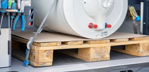 Palette in Nutzfahrzeug mit Sortimo ProSafe gesichert