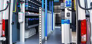 Ladungssicherung mit Sortimo Spannstangen