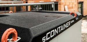 Schriftaufdruck sContainer